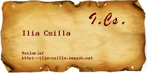 Ilia Csilla névjegykártya
